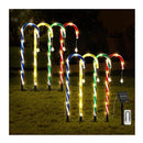 8 Pcs Christmas Lights Path Ground Light Garden Decorations 72 Led