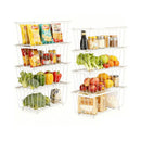 8 Pcs Stackable Pantry Organizer Bins Fruit Freezer Storage Baskets