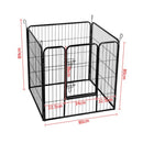 8 Panel Pet Playpen 80 x 80 Cm