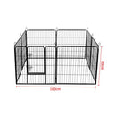 8 Panel Pet Playpen 80 x 80 Cm