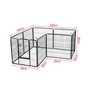 8 Panel Pet Playpen 80 x 80 Cm
