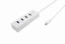 Type-C USB 3.1 4-Port Hub with Switch White