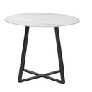 90cm Outdoor Dining Sintered Stone Table White