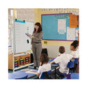 90 X 120Cm Mobile Magnetic Reversible Whiteboard White