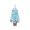 Artificial Mini Snow Flocked Christmas Tree With Natural Cotton Balls