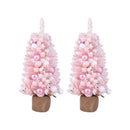 Artificial Mini Snow Flocked Christmas Tree With Natural Cotton Balls