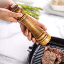 8inch Wooden Salt and Pepper Grinder Adjustable Manual Wood Ceramic Core