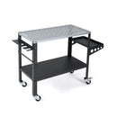 92Cm X 46Cm Welding Table With Tool Rack And Tray Black