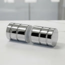 Brass Shower Door Round Knob Handle in Chrome