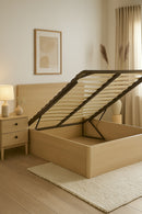 King Gas Lift Bed Mechanism with Frame and Storage Platform and Sofa Bed Kit