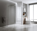 Glass Shower Screen Square Stabilising Pole in Nickel