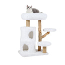 93 Cm Cat Tower With Scratching Posts For Indoor Cats White