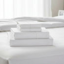 Double Bed Sheet Set and 1800 Series Microfiber Deep Pocket Soft and Breathable White