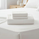 King Bed Sheet Set and 1800 Series Microfiber Deep Pocket Soft and Breathable White