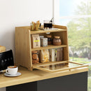 Enclosed Bread Box and Large Kitchen Countertop Bread Storage Container for Freshness and Organisation
