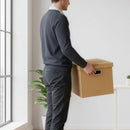 10Pcs Corrugated Cardboard Storage Boxes and Multi Purpose Organising Cartons