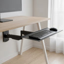 Wall Mount Keyboard Tray and Adjustable Folding Arm Workstation