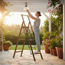 5 Step Ladder and Foldable Lightweight Aluminium with Anti Slip Pedals