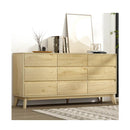 9 Chest Of Drawers Cabinet Dresser Table Tallboy Storage Bedroom Oak