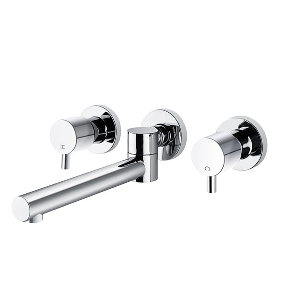 Bathtub Spout Basin Water Spout Swivel And Wall Taps Set Brass Chrome