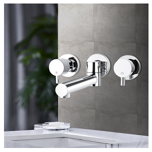 Bathtub Spout Basin Water Spout Swivel And Wall Taps Set Brass Chrome
