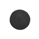 Brooks Black Round Rug 100Cm