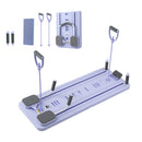 Pilates Board Foldable Reformer Multi Functional Exercise Trainer Purple