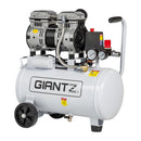 24L Air Compressor Quiet 0.75HP Oil-Free Portable Tyre Inflator 40L/Min