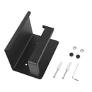 Black Toilet Paper Holder Rack Phone Shelf Storage Wall Mounted