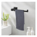 250Mm Towel Holder Rack Rail Bar Square Black Stainless Steel