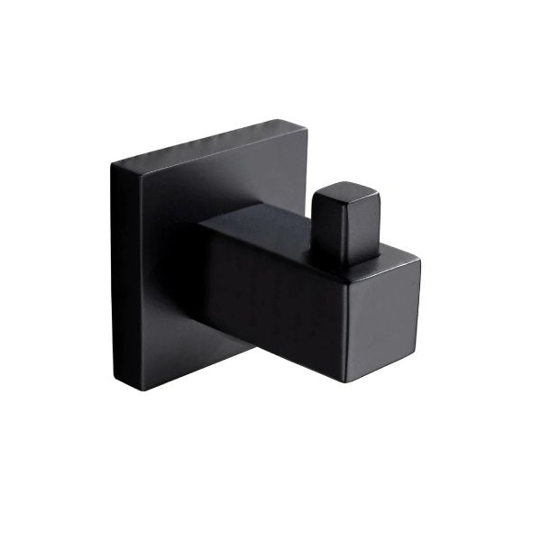 Bathroom Robe Hook Towel Holder Hanger Hook Stainless Steel Black