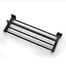 600Mm Towel Rack Holder With Shelf Square Towel Bar Towel Rails Black