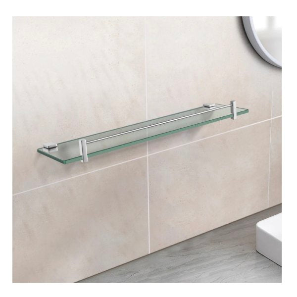 500Mm Glass Shelf Bathroom Shower Stainless Steel Wall Storage