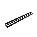 800Mm Double Towel Rack Bathroom Towel Rails Shelf Storage Rack Black