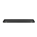 800Mm Double Towel Rack Bathroom Towel Rails Shelf Storage Rack Black