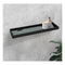 Shower Wall Storage Glass Shelf Rack Bathroom Shelf Holder Black
