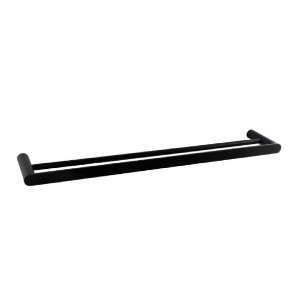 800Mm Bathroom Towel Rack Towel Rail Towel Bar Stainless Steel Black