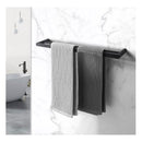 Luxury 600Mm Double Towel Rack Bathroom Towel Rail Black
