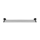 800Mm Double Towel Rail Rack Bar Cut To Size Black Round Towel Holder