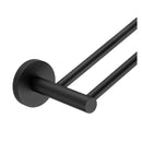 800Mm Double Towel Rail Rack Bar Cut To Size Black Round Towel Holder