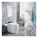 4 Pieces Kit Bathroom Hardware Set Towel Rack Wall Mounted Chrome