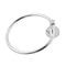Bathroom Hand Towel Ring Holder Hanger Wall Mounted Round 304Ss Chrome