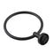 Bathroom Hand Towel Ring Holder Hanger Wall Mounted Round Black