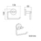 Toilet Roll Holder Tissue Paper Rolls Stainless Steel Round Paper