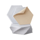 Acoustic Foam 12pcs 35x30x0.9cm Soundproof Absorption Panel Adhesive White