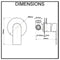 Prato Wall Mounted Bath And Shower Mixer Luxury Matte Black Chrome