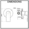 Prato Wall Mounted Bath and Shower Mixer Luxury Chrome