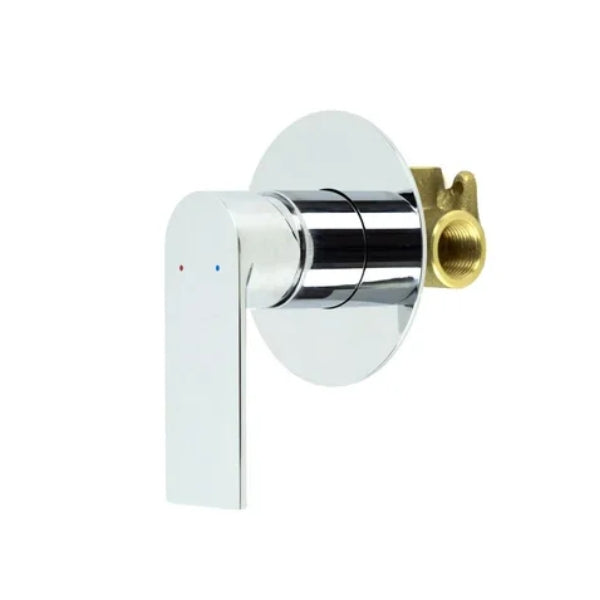 Prato Wall Mounted Bath and Shower Mixer Luxury Chrome