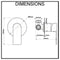Prato Wall Mounted Bath and Shower Mixer Luxury Chrome With Rose Gold
