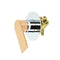 Prato Wall Mounted Bath and Shower Mixer Luxury Chrome With Rose Gold
